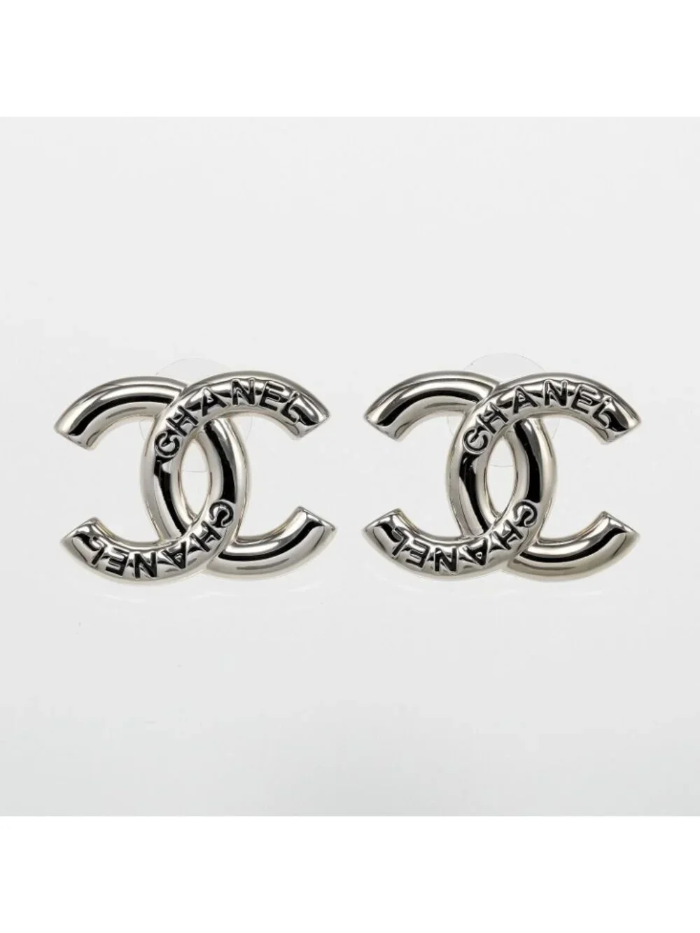 Chanel CC Logo Earrings